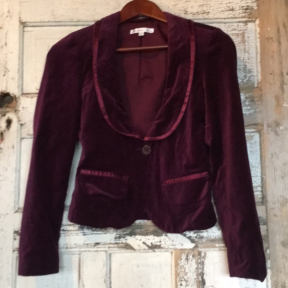 EUC Purple Velvet Blazer